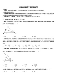 2022届湖南省邵阳市中考数学押题卷含解析