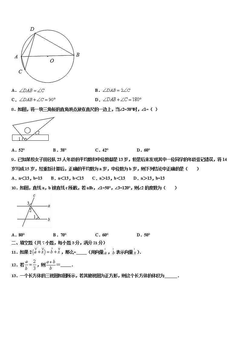 2022届湖北省枣阳市阳光中学中考数学最后冲刺浓缩精华卷含解析02
