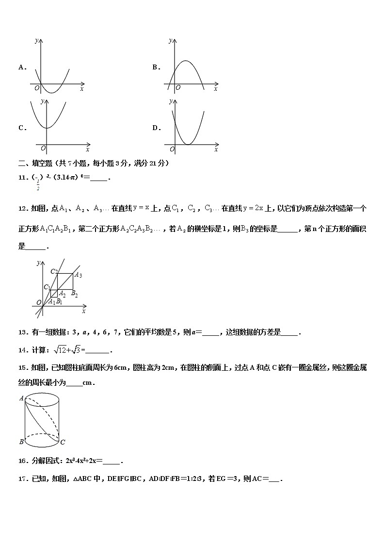 2022届吉林省四平市伊通县重点中学中考数学模拟精编试卷含解析03