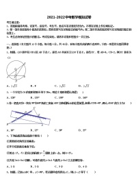 2022届江苏省大丰市万盈初级中学中考数学适应性模拟试题含解析