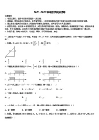 2022届江苏省南通市中考数学对点突破模拟试卷含解析