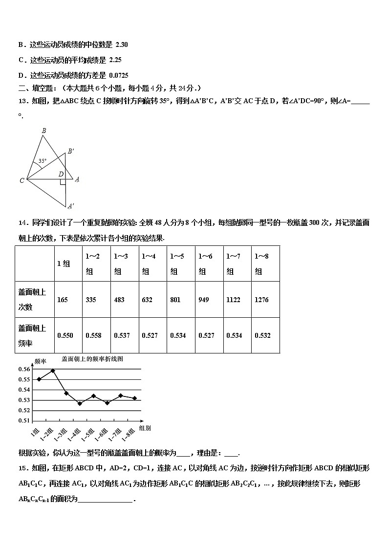 2022届江西省安远县重点达标名校十校联考最后数学试题含解析第3页