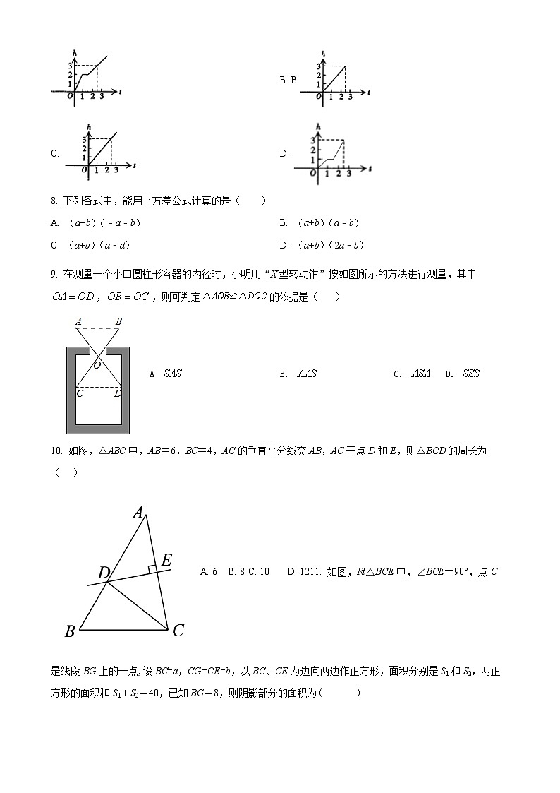 山东省济南市市中区2021-2022学年七年级下学期期末考数学试卷（含详解）第2页