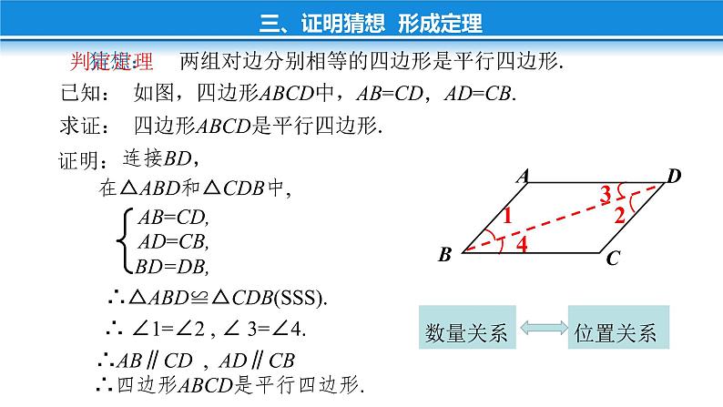 初中 初二 数学 平行四边形的判定     课件第4页