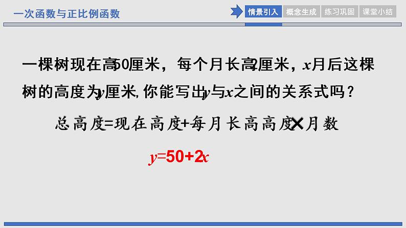 初中数学八年级上 《一次函数与正比例函数》课件第3页