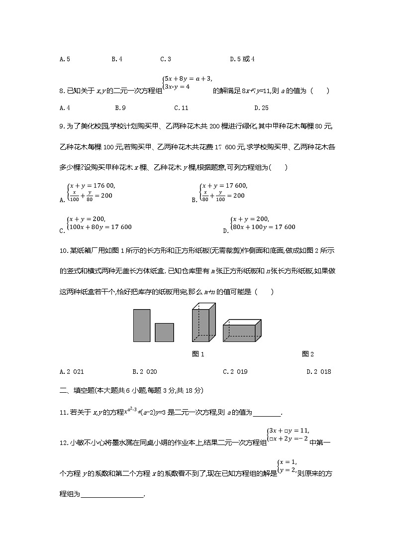 第五章二元一次方程组全章热门考点整合专训-【重难考点】2022-2023学年八年级数学上册单元复习考点一遍过（北师大版）（PPT+原卷版+解析版）02