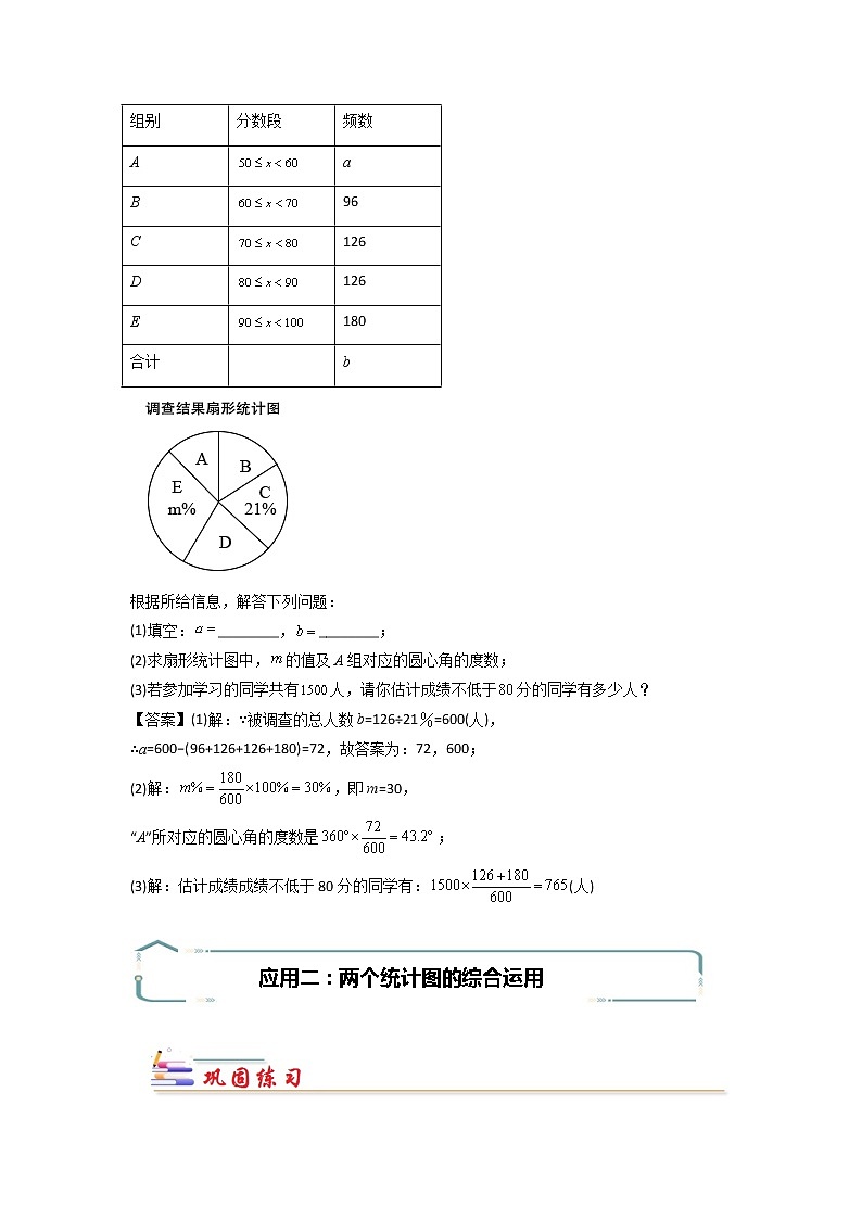 专题13 数据的收集与整理统计图表的综合应用-【专题突破】2021-2022学年七年级数学下学期重难点及章节分类精品讲义(人教版) (解析版)第3页