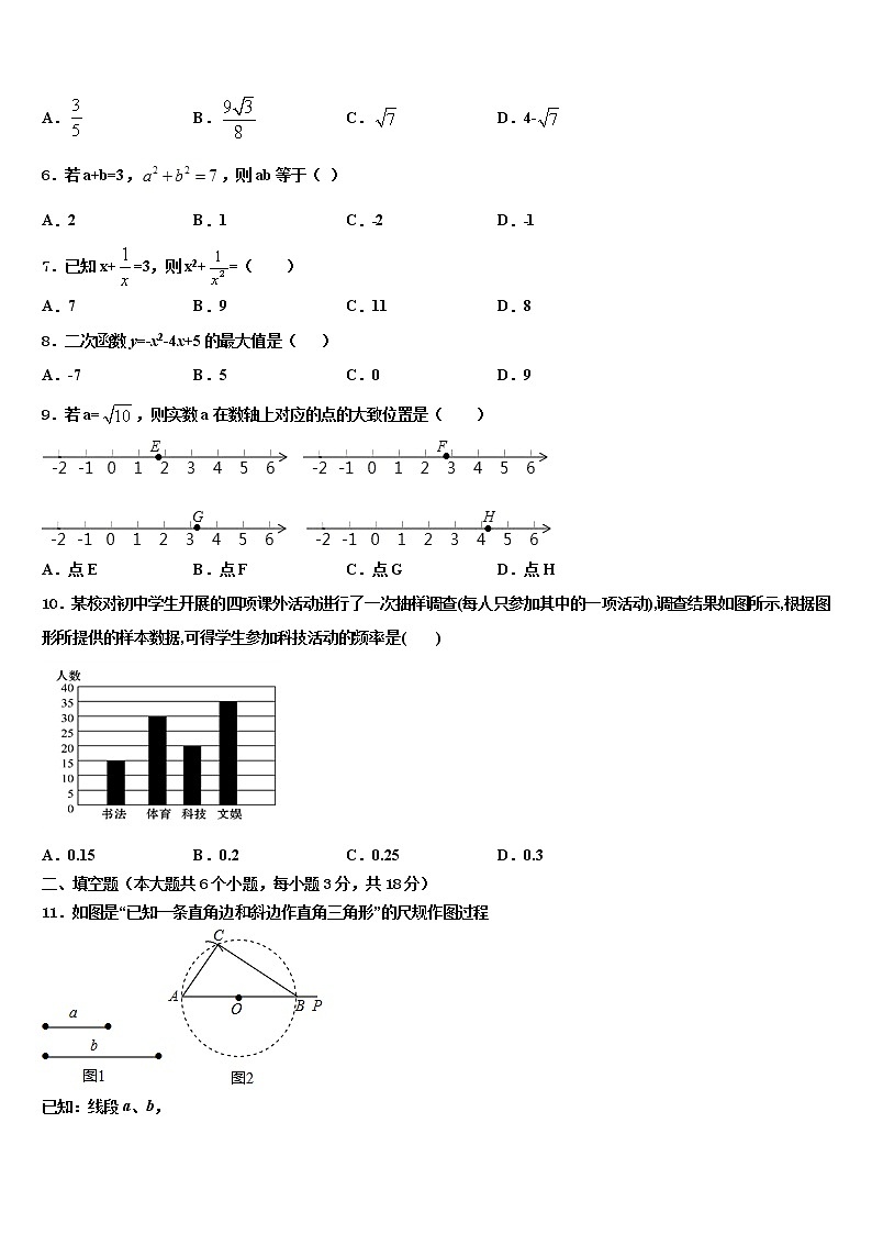 2022届内蒙古昆都仑区重点名校中考数学押题卷含解析02