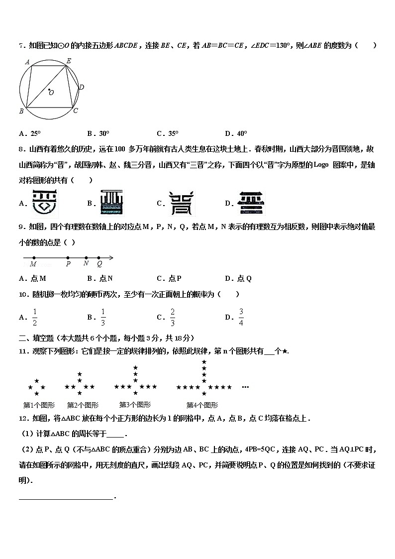 2022届山东省青岛市第二十一中学中考考前最后一卷数学试卷含解析第2页