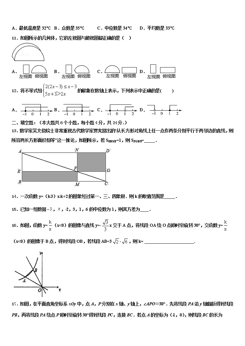 2022届山东省临沂莒南县联考中考五模数学试题含解析第3页