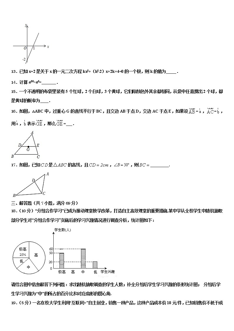 2022届山东省济宁梁山县联考中考数学模拟预测试卷含解析03
