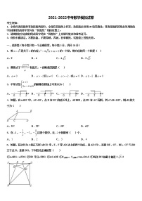2022届山东省莱芜市牛泉镇刘仲莹中学中考数学模拟试题含解析