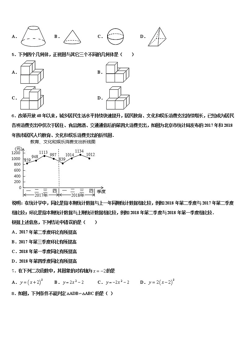 2022届山南市中考数学考试模拟冲刺卷含解析02