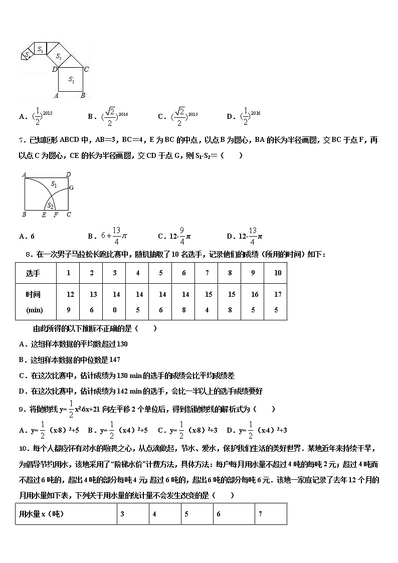 2022届山东省枣庄市峄州市级名校中考数学模拟精编试卷含解析02