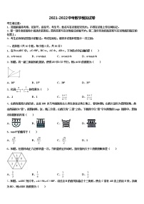 2022届陕西省安康市名校中考数学对点突破模拟试卷含解析