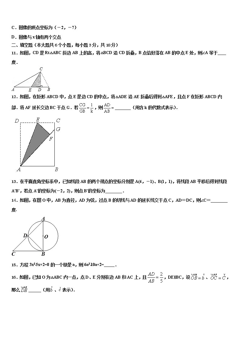 2022届山西省长治市壶关县中考数学考试模拟冲刺卷含解析03
