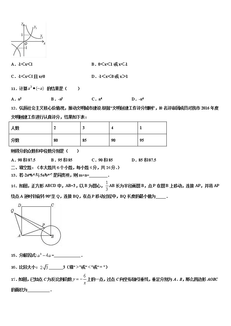2022届山西省临汾市名校初中数学毕业考试模拟冲刺卷含解析03
