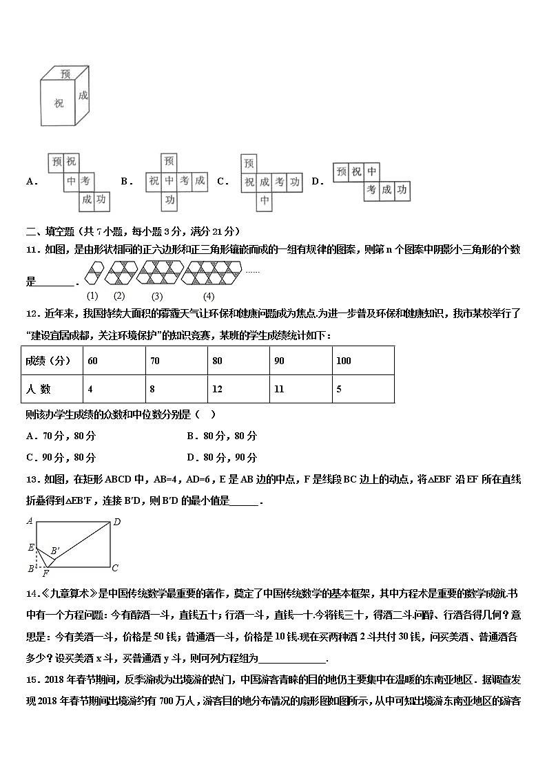 2022届山东省潍坊市峡山经济开发区中考数学模试卷含解析03
