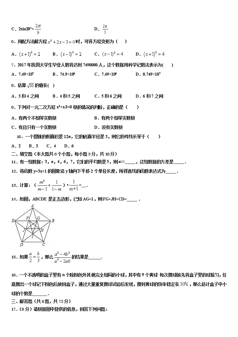 2022届陕西省咸阳市兴平市重点中学中考猜题数学试卷含解析第2页