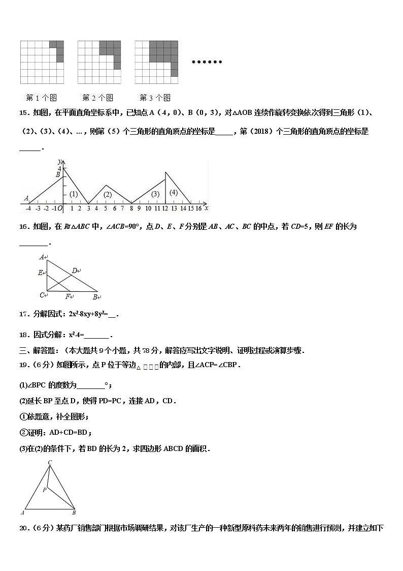 2022届上海市青浦区达标名校中考数学模拟试题含解析第3页