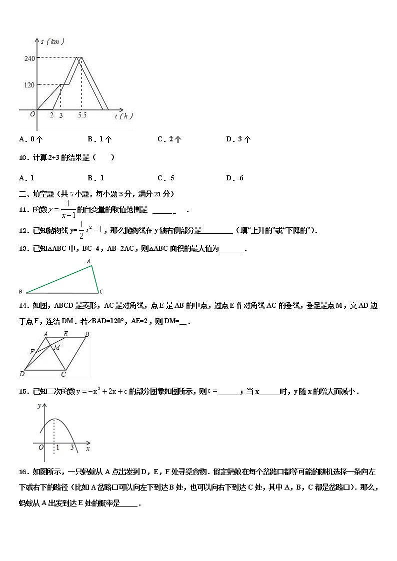 2022届四川省宜宾市南溪区第三中学达标名校中考数学押题试卷含解析03