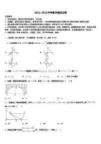 2022届四川省广元市青川县中考数学模试卷含解析