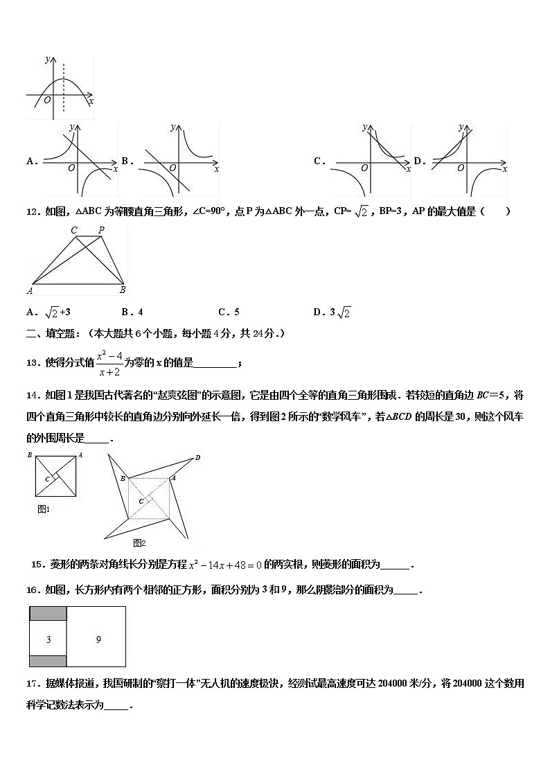 2022届天津市宁河区北淮淀镇中学初中数学毕业考试模拟冲刺卷含解析03