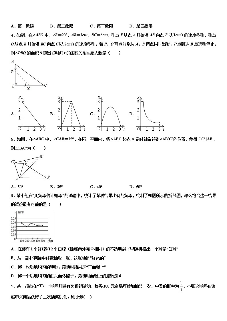 2022届山东省部分地区重点中学中考数学最后冲刺浓缩精华卷含解析02