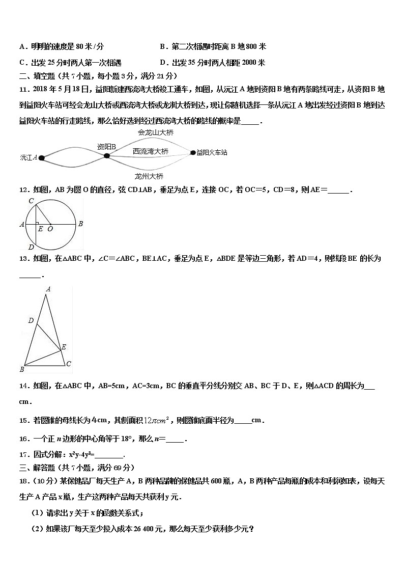 2022届浙江省宁波市镇海区重点达标名校中考冲刺卷数学试题含解析03