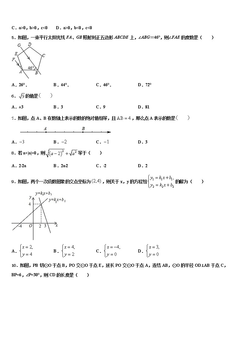 2022年安徽省合肥市蜀山区中考适应性考试数学试题含解析02