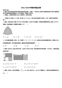 2022年安徽省阜阳市第十中学重点名校中考数学五模试卷含解析