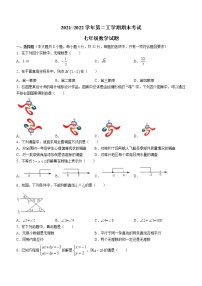 新疆维吾尔自治区喀什地区2021-2022学年七年级下学期期末数学试题(word版含答案)