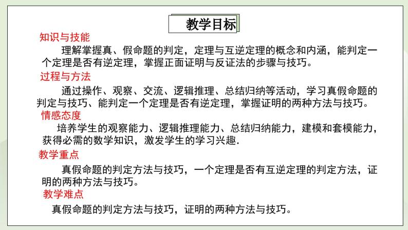 湘教版8上数学第二章2.2.2《真假命题、定理、证明》课件+教案02