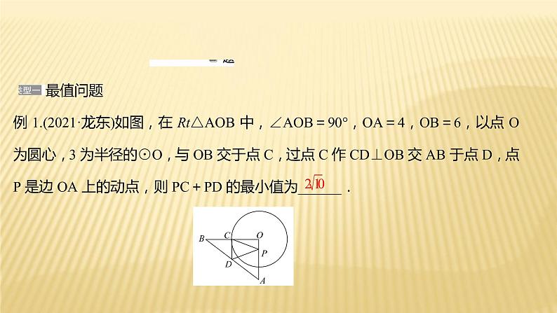 2022年浙江省中考数学复习课件：专题4　最值与范围04