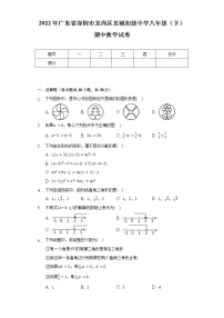 2022年广东省深圳市龙岗区龙城初级中学八年级（下）期中数学试卷（含解析）