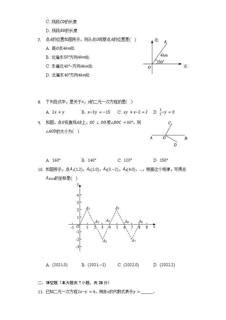 2021-2022学年广东省东莞市可园中学七年级（下）期中数学试卷（含解析）02