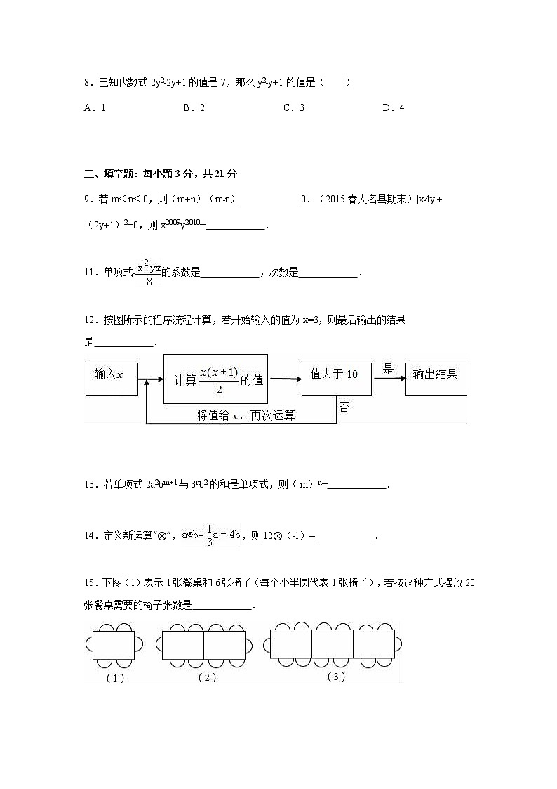 09 【人教版】七年级上期中数学试卷（含答案）第2页