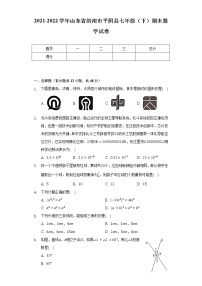 2021-2022学年山东省济南市平阴县七年级（下）期末数学试卷（含解析）