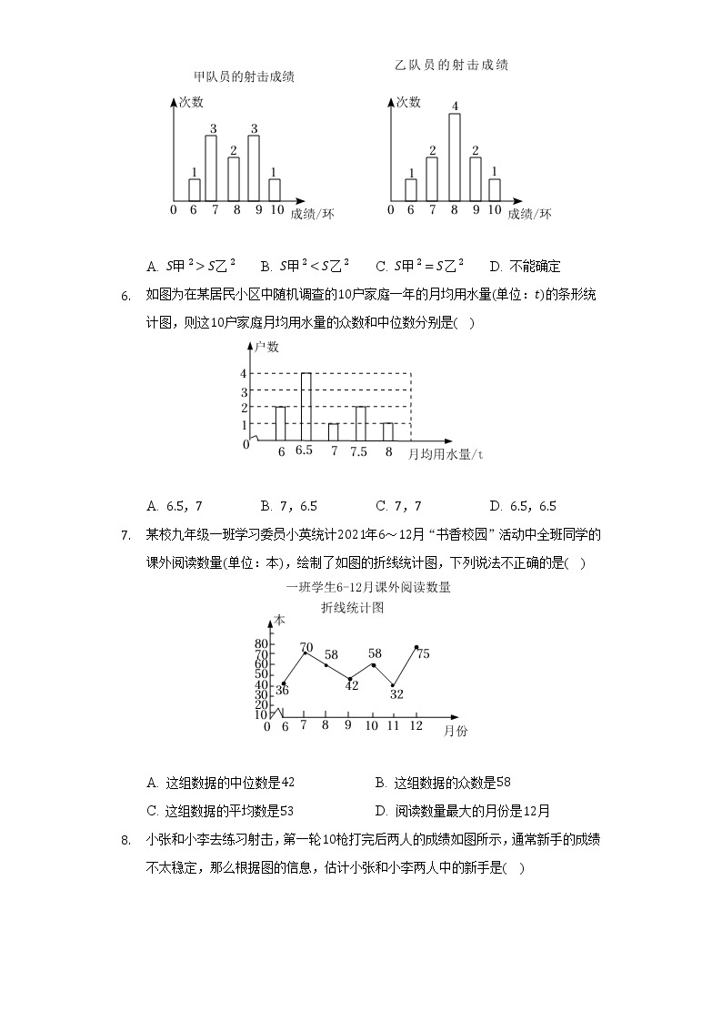 8.3统计分析帮你做预测 苏科版初中数学九年级下册同步练习（含答案解析）03