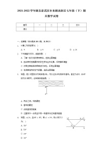 2021-2022学年湖北省武汉市东湖高新区七年级（下）期末数学试卷（含解析）
