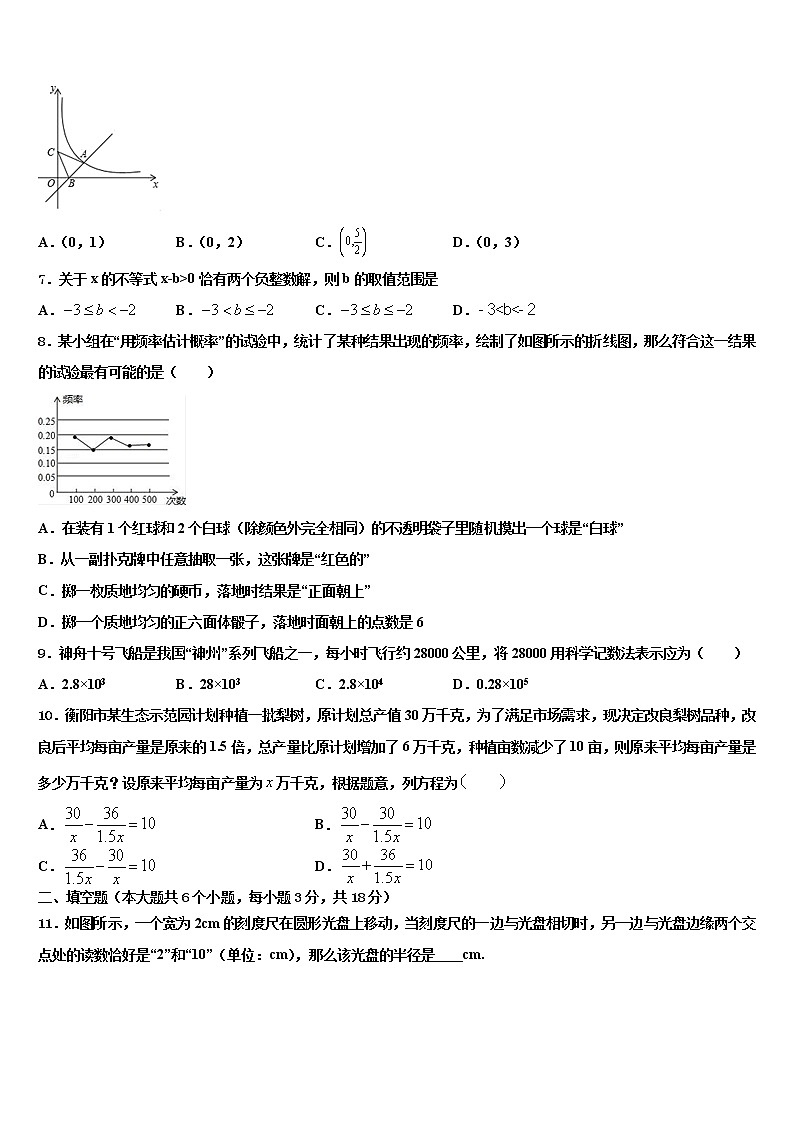 2022年福建省龙岩市第五中学毕业升学考试模拟卷数学卷含解析第2页