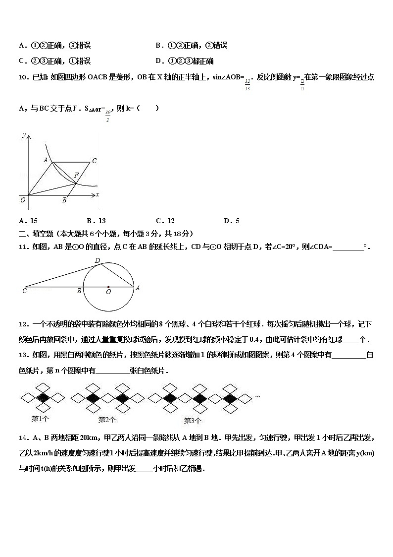 2022年福建省（南平厦门福州漳州市）中考数学全真模拟试题含解析第3页