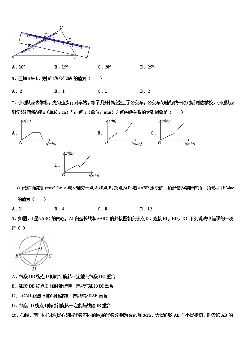 2022年广东省深圳高级中学毕业升学考试模拟卷数学卷含解析第2页