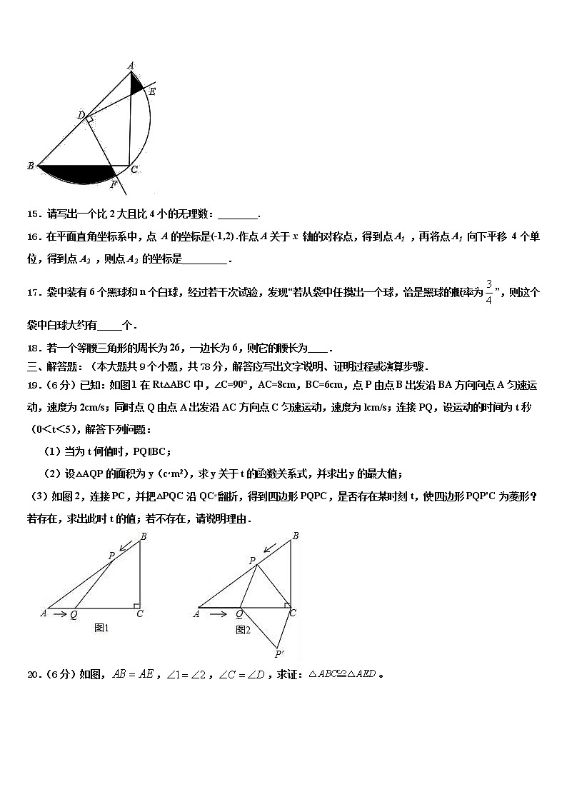 2022年广东省惠州市第一中学中考数学对点突破模拟试卷含解析第3页