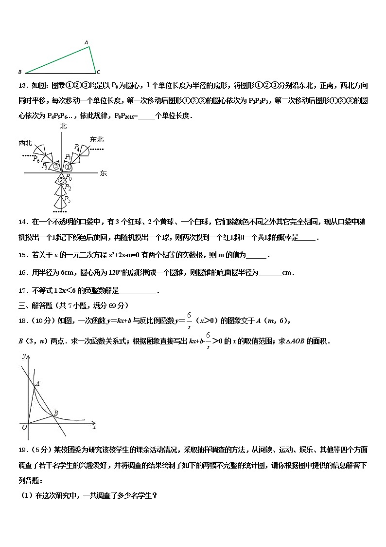 2022年广东省茂名市直属学校中考数学四模试卷含解析第3页