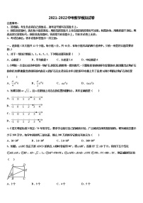 2022年甘肃省庆阳市镇原县重点达标名校中考数学模拟精编试卷含解析