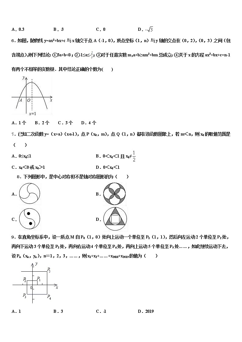 2022年广西防城港市防城区港市重点中学中考数学模拟精编试卷含解析02