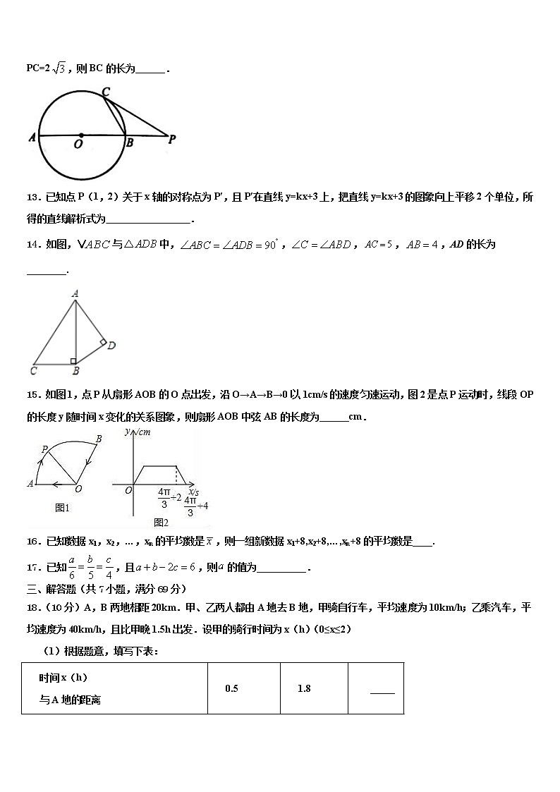 2022年广东省肇庆市端州区五校中考数学猜题卷含解析03