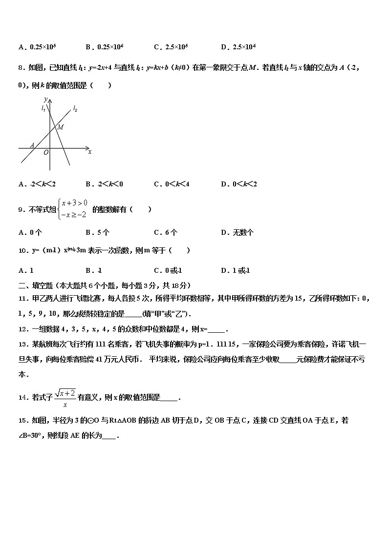 2022年广西贵港市桂平市中考数学四模试卷含解析02