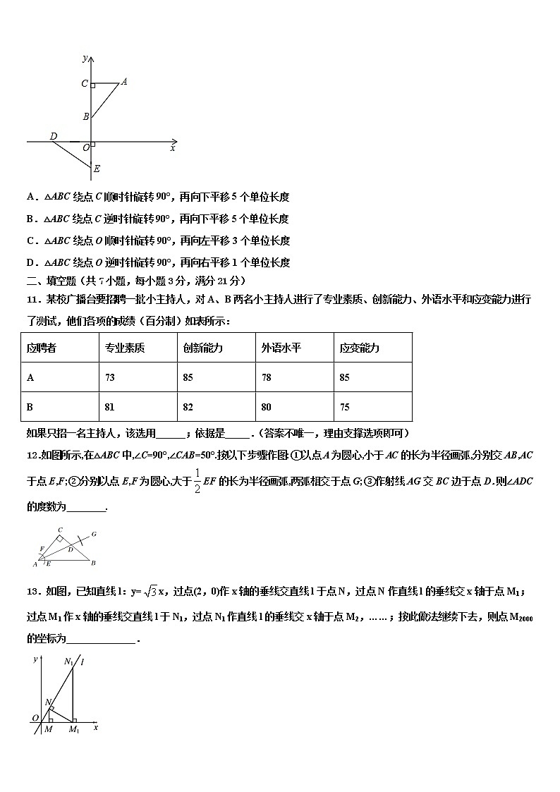 2022年海南省琼海市中考数学仿真试卷含解析第3页